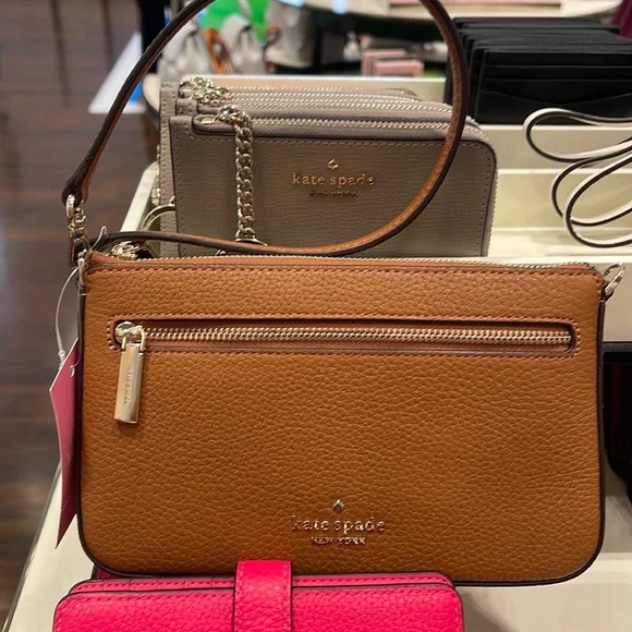 Kate Spade Leila Pebble Leather Convertible Wristlet Wallet Clutch - Picture 4 of 16